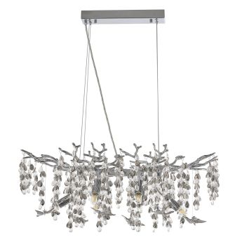 Люстра в виде веточек 230210.700.6.E14.H3 CB Clear-Smoky BUT-Smoky Arte Milano