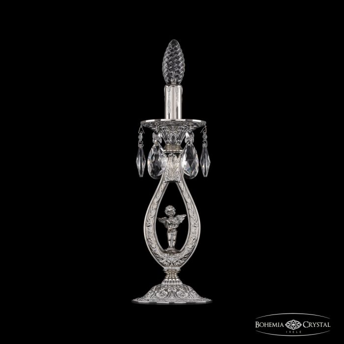 Настольная лампа бронзовая 71400L/1-33 NW FA10S Bohemia Ivele Crystal